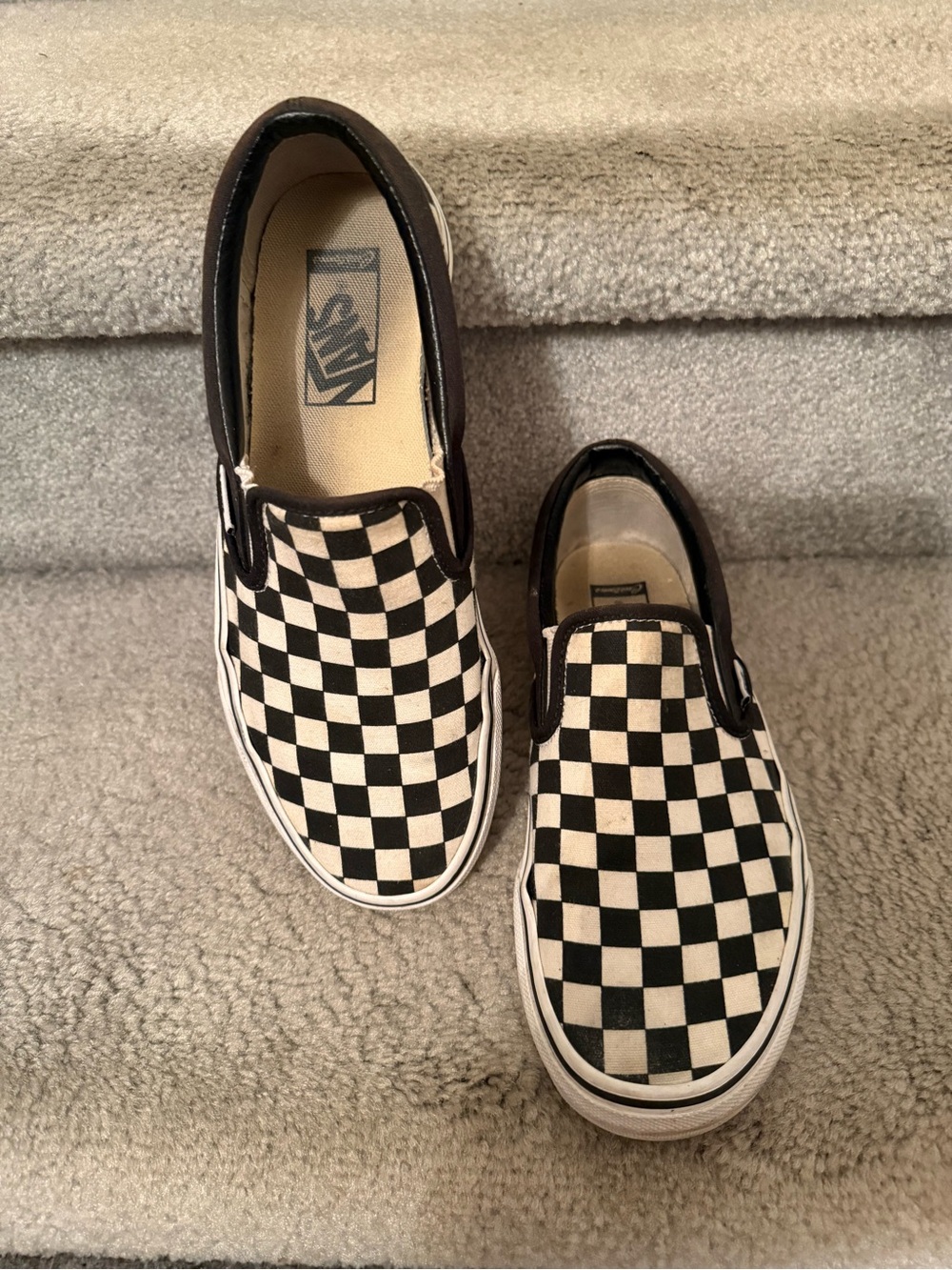 Vans Custom Checkered Shoe size 8